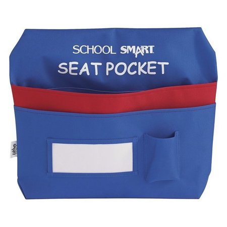 SCHOOL SMART SEAT POCKET 17 X 14.5 IN NAME AND PEN BAGS BLUE 1465932